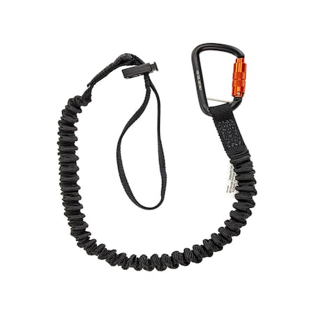 Safewaze 15 lb. Elasticated Tool Tether w/ Carabiner and Cinch Loop SW438